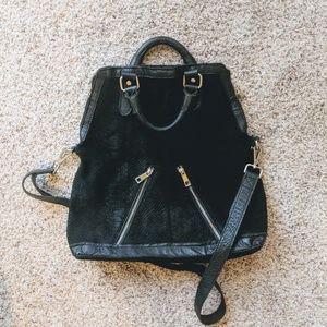 All saints leather shoulder bag